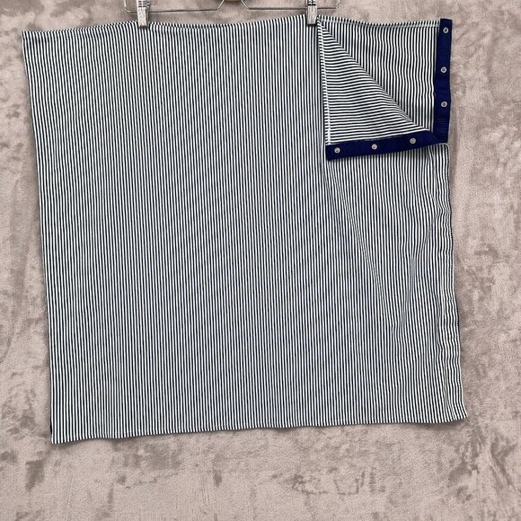 lululemon athletica Accessories - Lululemon Vinyasa Scarf Hyper Stripe Sea Mist Hero Blue Stripe Wrap Stretch Snap